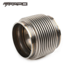 FAPO 2.5in ID T304 SS EXHAUST FLEX BELLOWS 2.55in Long Joint Pipe ULTRA STRONG FE902510
