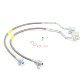 FAPO Front Extended Stainless Steel Brake Lines For Ford F-150 XLT Bronco 1980-1996 FZ031010