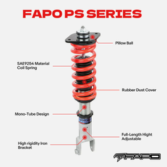 FAPO Height Adjustable Coilovers for 2003-2008 Honda Accord Euro CL7 CL9 PS012510