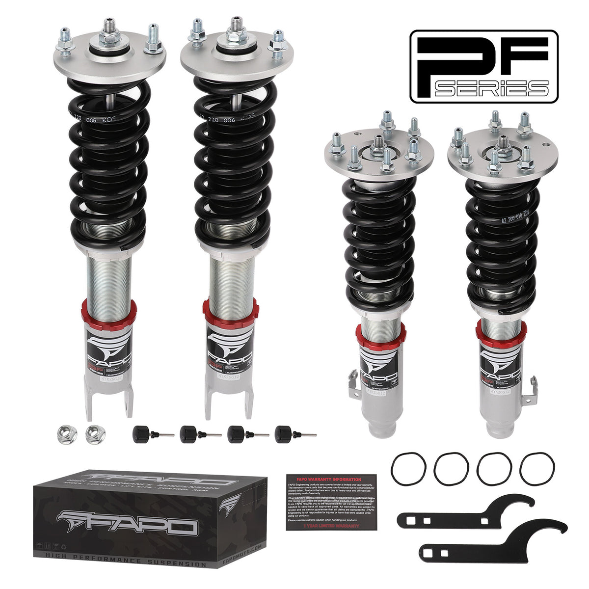 FAPO 32-Level Adjustable Coilovers for 2008-2012 Honda Accord 8th Gen CP CS PF012420