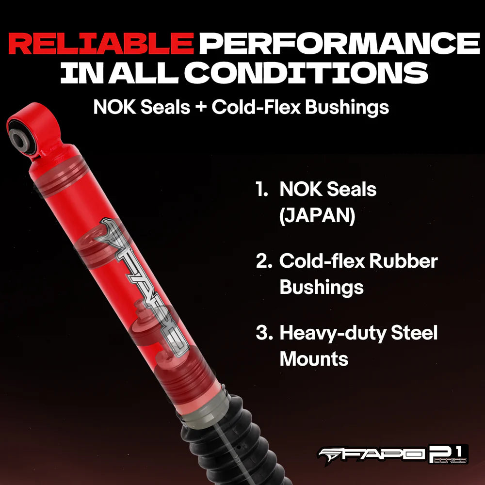 FAPO Front Off-road  Shock for Jeep Wrangler JK two doors 2007-2018  3-4.5 in lift PA360610