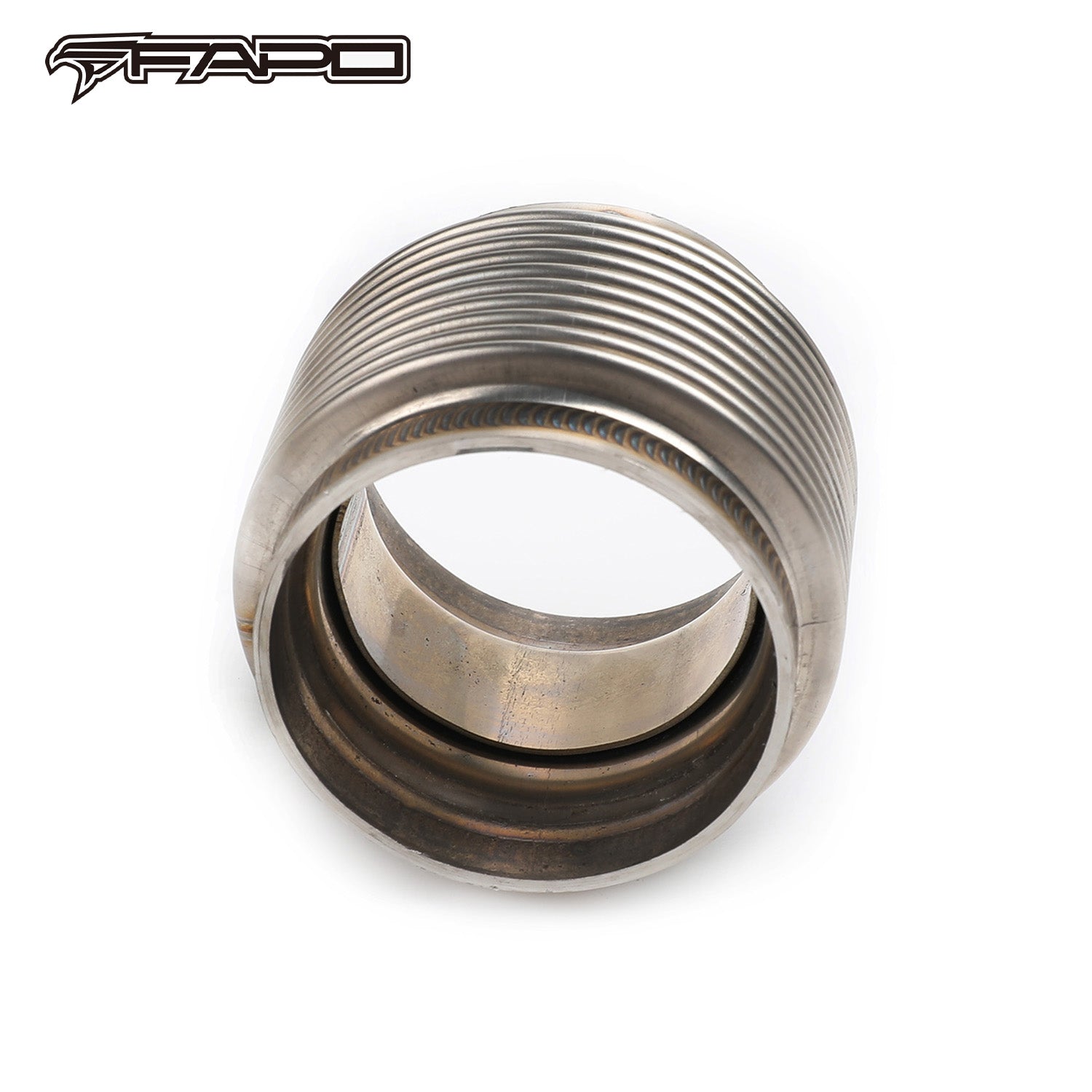 FAPO 2.5in ID T304 SS EXHAUST FLEX BELLOWS 2.55in Long Joint Pipe ULTRA STRONG FE902510