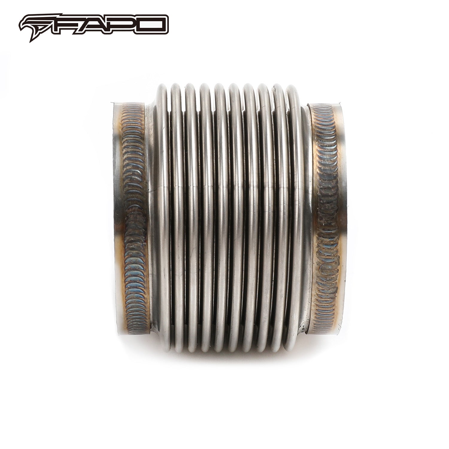 FAPO 2.5in ID T304 SS EXHAUST FLEX BELLOWS 2.55in Long Joint Pipe ULTRA STRONG FE902510