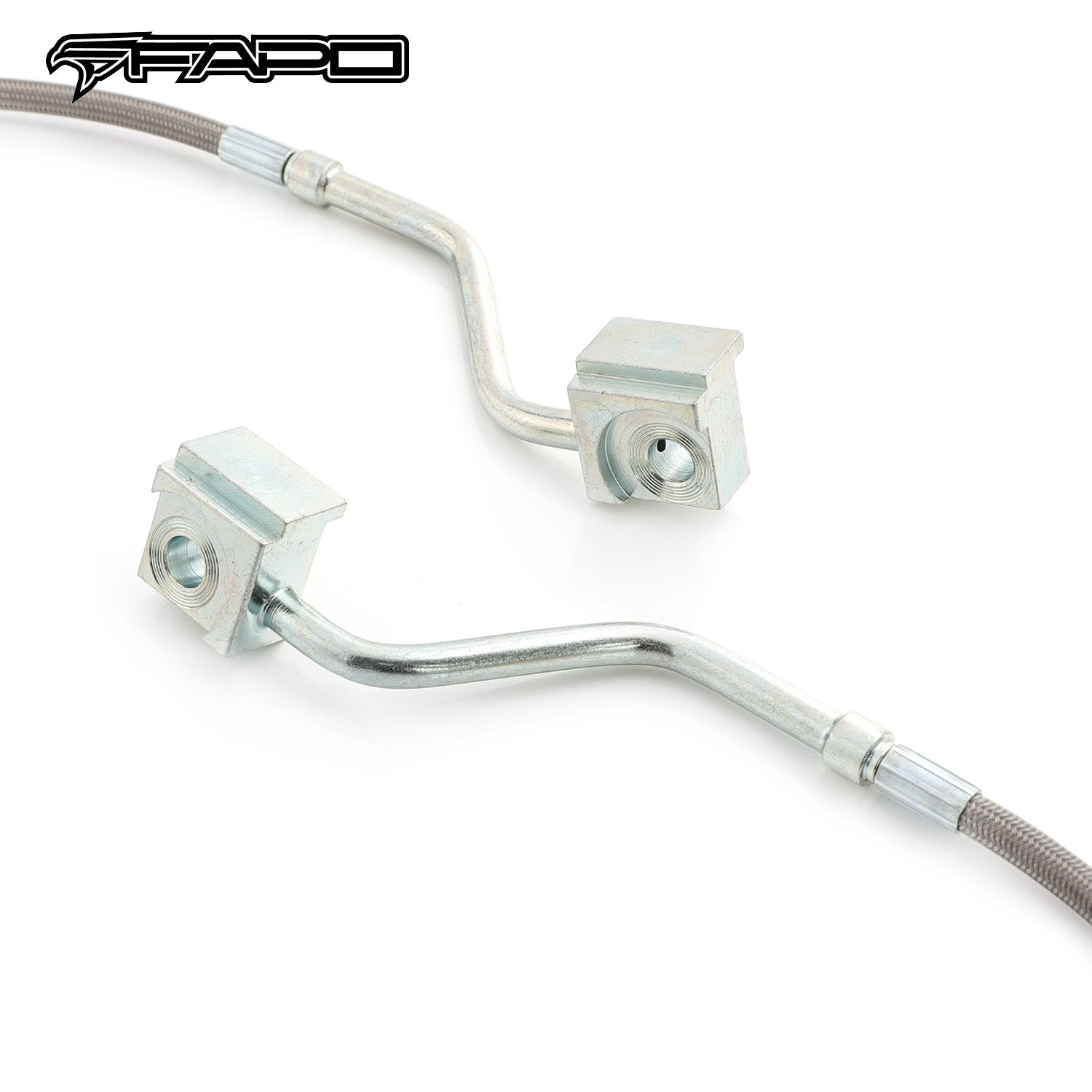 FAPO Front Extended Stainless Steel Brake Lines For Ford F-150 XLT Bronco 1980-1996 FZ031010
