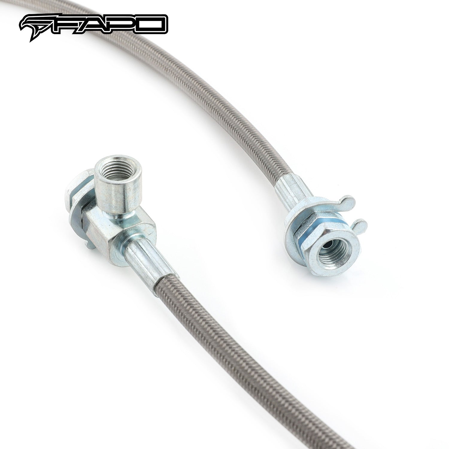 FAPO Front Extended Stainless Steel Brake Lines For Ford F-150 XLT Bronco 1980-1996 FZ031010