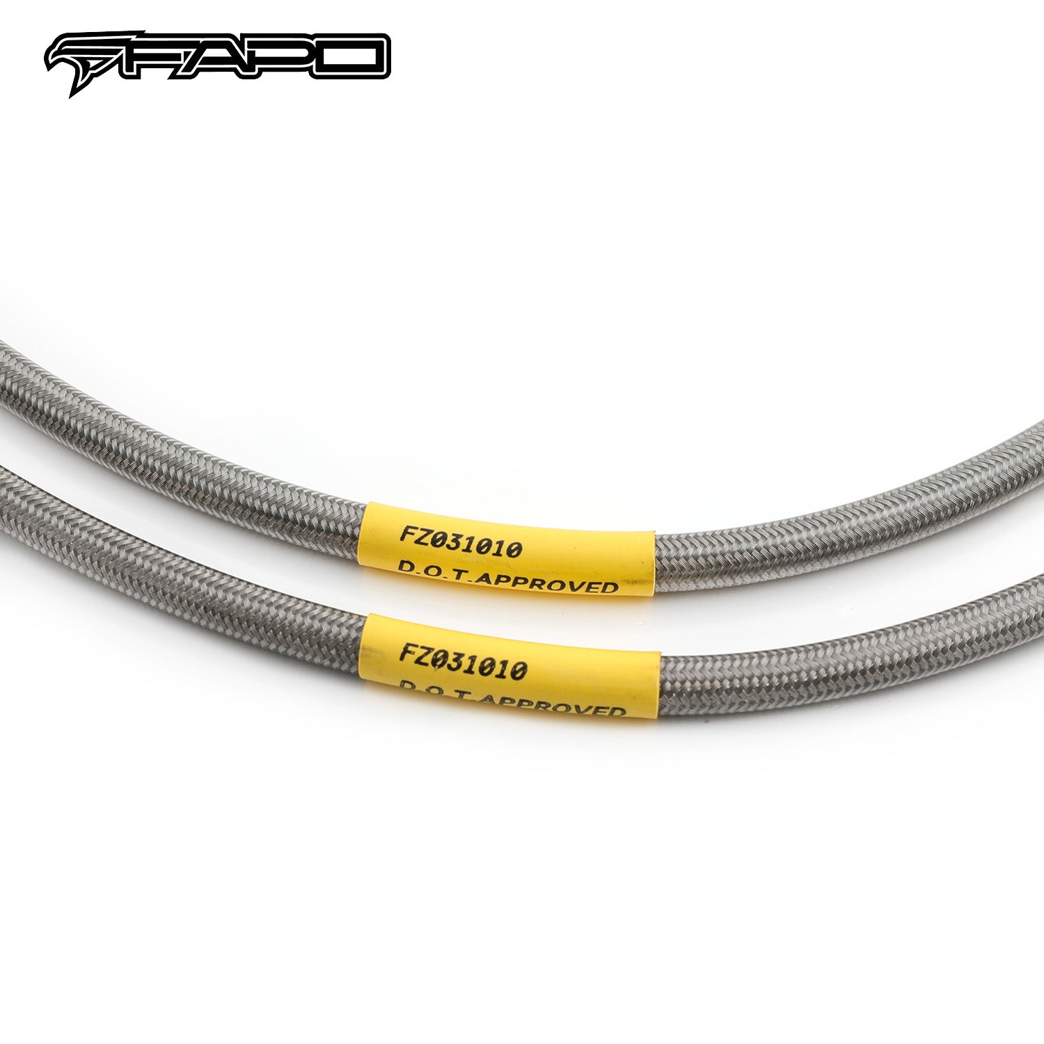 FAPO Front Extended Stainless Steel Brake Lines For Ford F-150 XLT Bronco 1980-1996 FZ031010