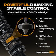 FAPO 8-Stage Front 2.5-3.5 in Lift Struts For Nissan Frontier 2005-2022 PA192131