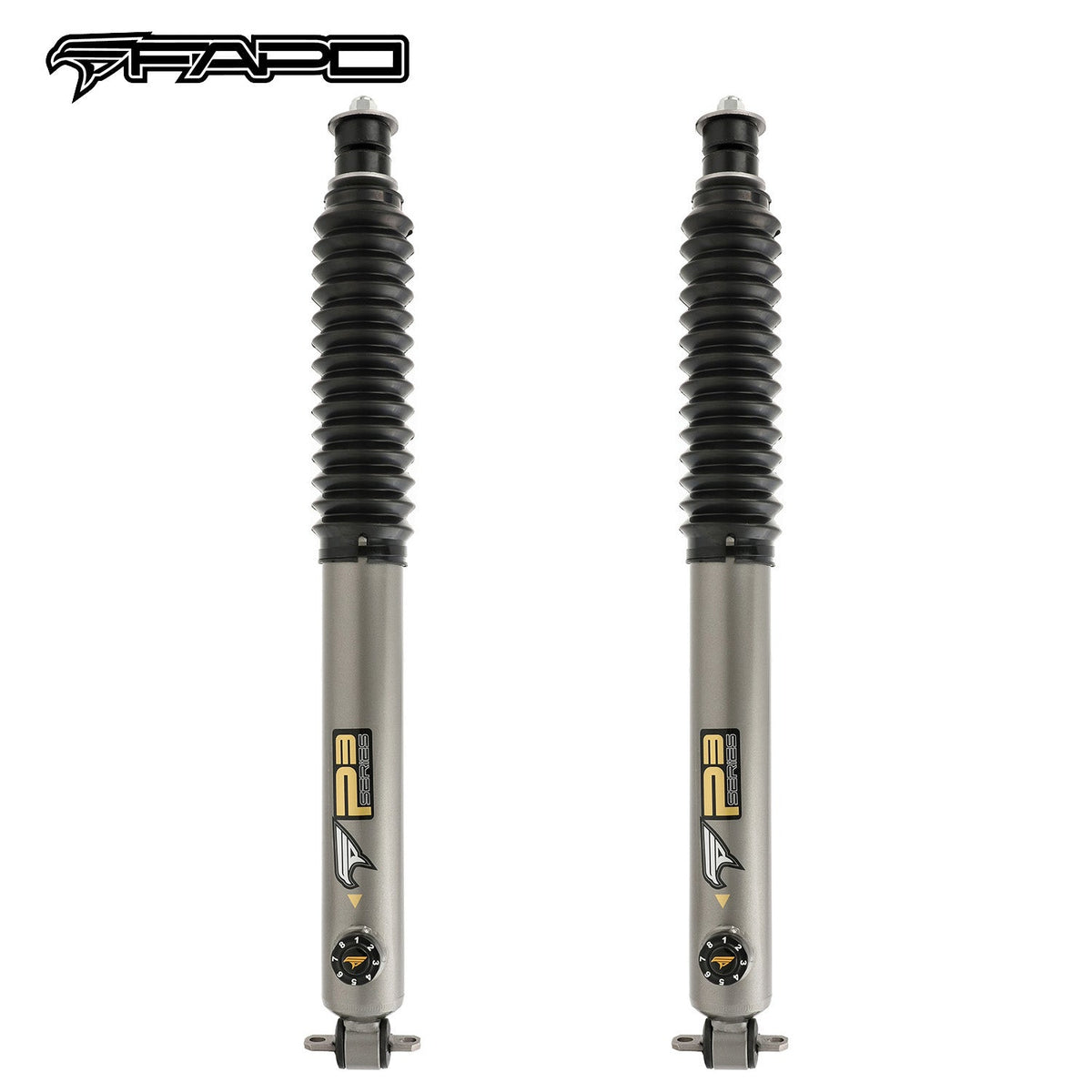8-Stage Front 1-3 in Lift Shocks for 1984-2001 Jeep Cherokee XJ PA164631