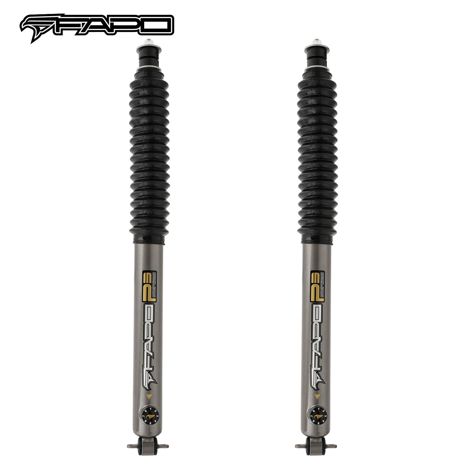 8-Stage Front 6.5-8 in Lift Shocks for Jeep Wrangler TJ 1997-2006 PA291630