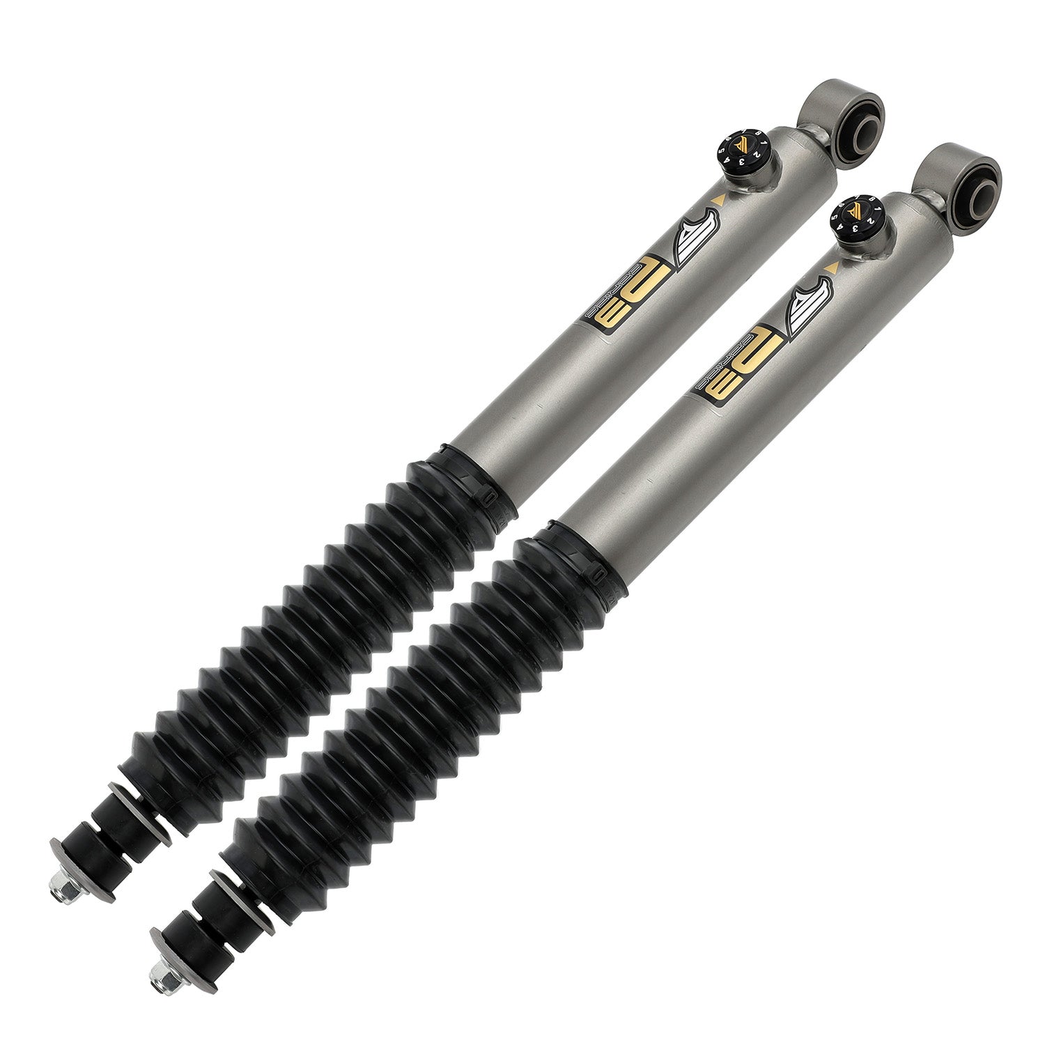 8-Stage Rear 2-3 in Lift Shocks for 2003-2021 Toyota Land Cruiser Prado 4Runner FJ CRUISER PA292430