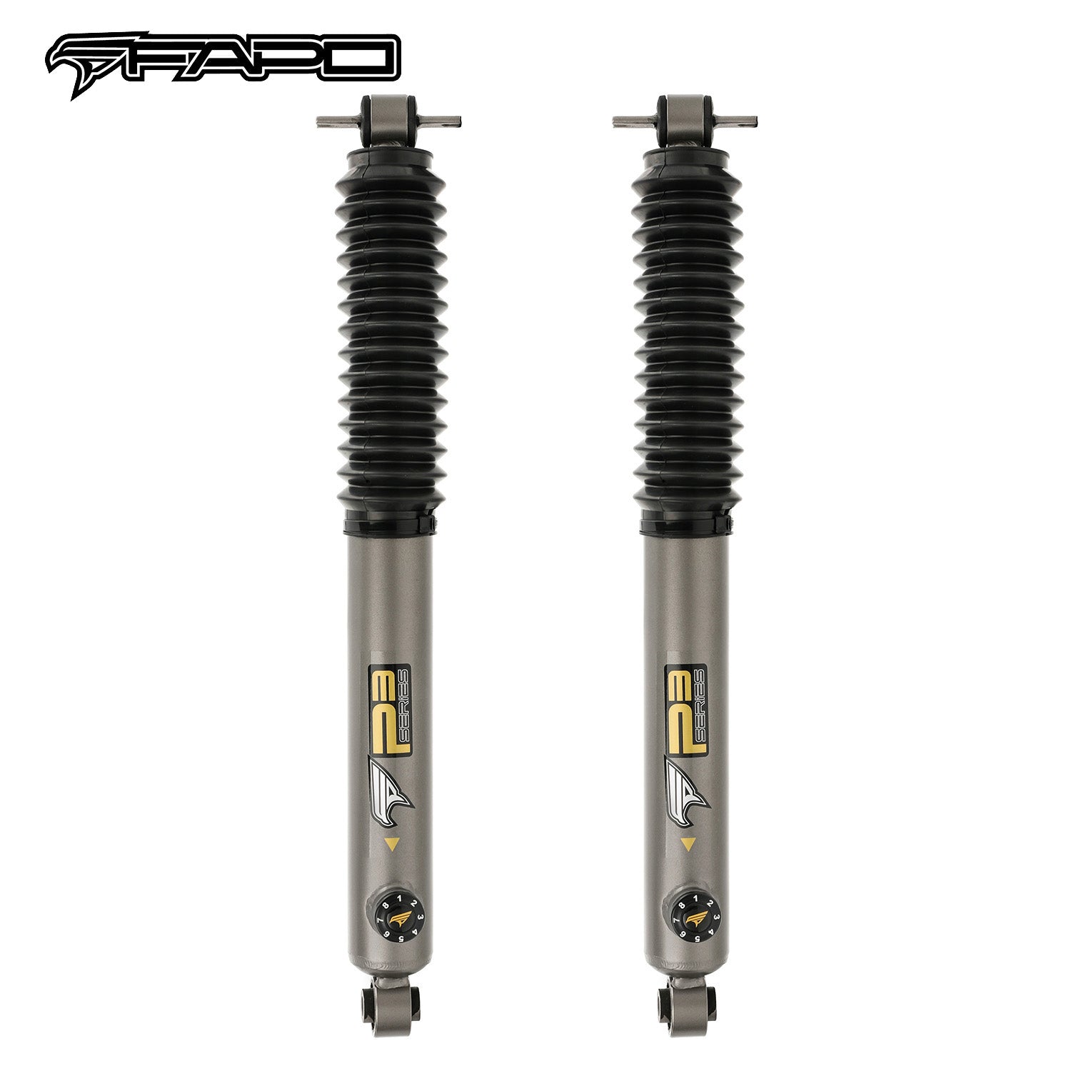 8-Stage Rear 2-3 in Lift Shocks for 1984-2001 Jeep Cherokee XJ PA891630