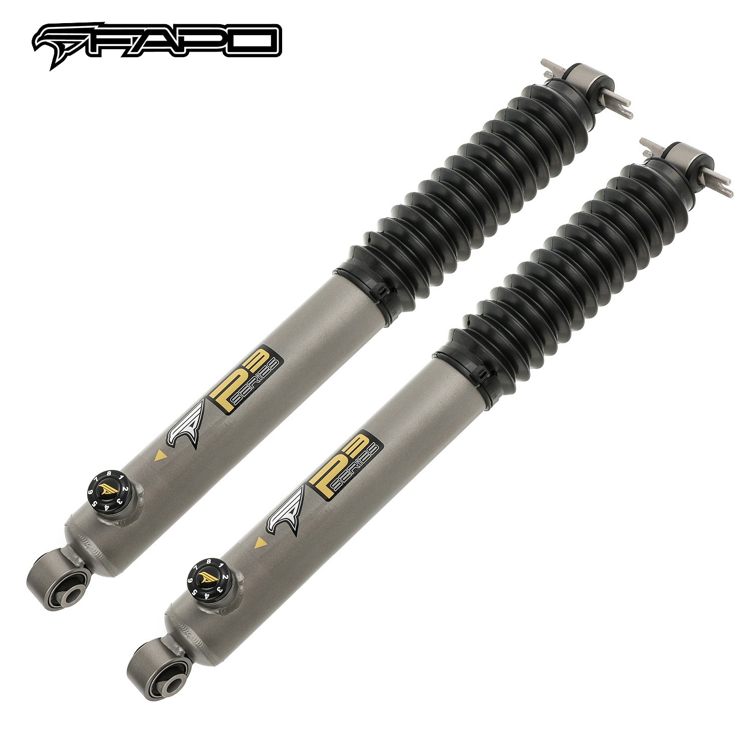 8-Stage Rear 2-3 in Lift Shocks for 1984-2001 Jeep Cherokee XJ PA891630