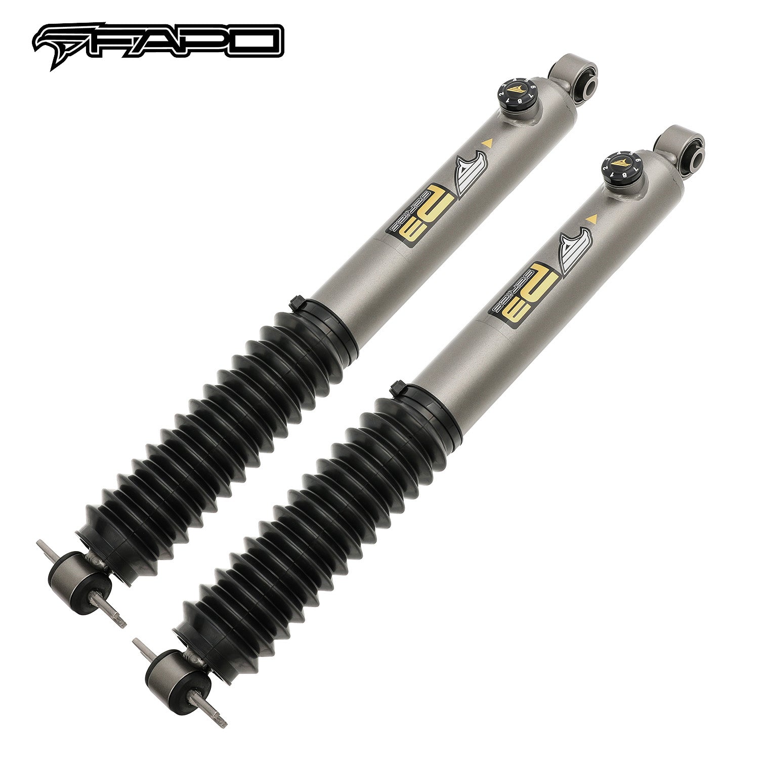 8-Stage Rear 2-3 in Lift Shocks for 1984-2001 Jeep Cherokee XJ PA891630