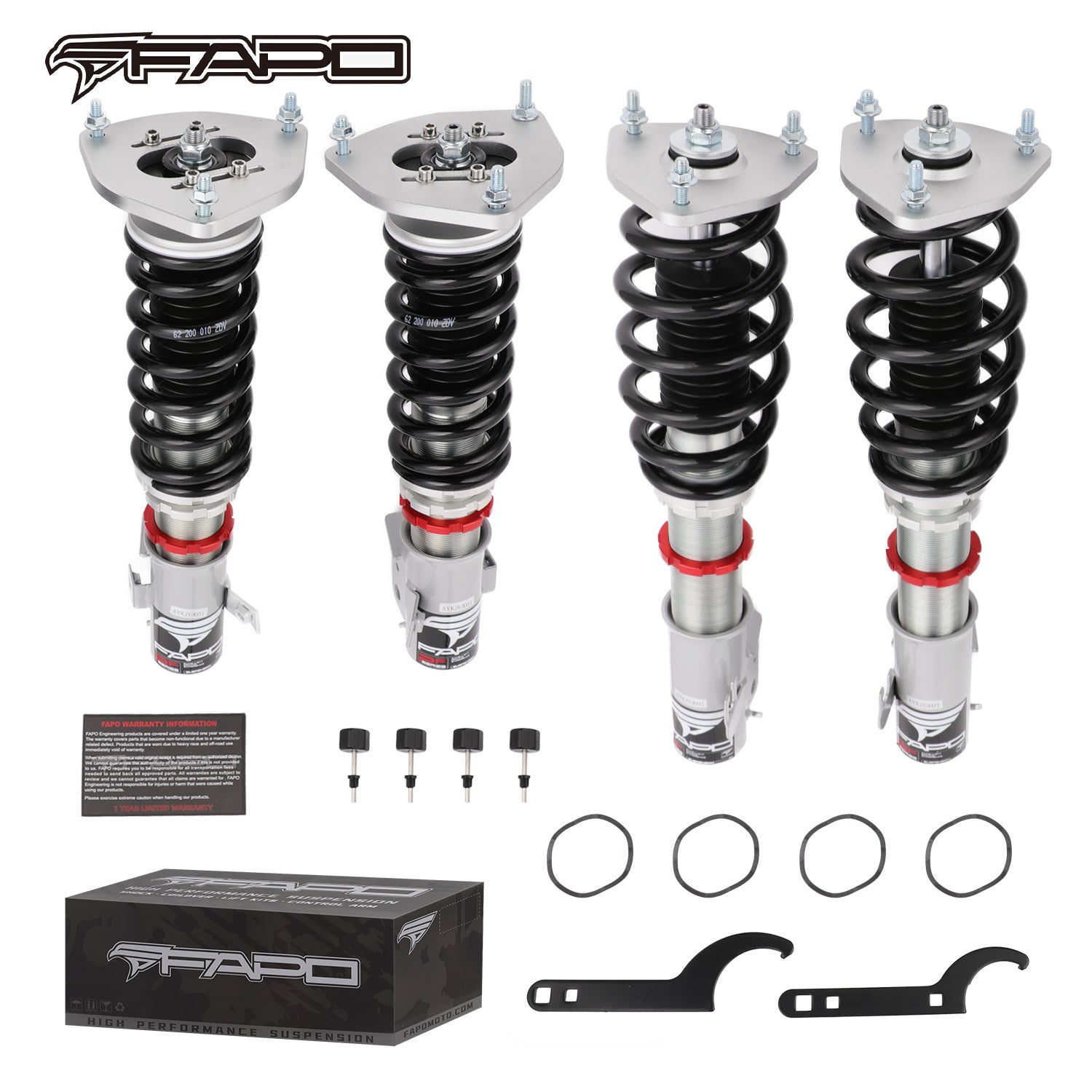 FAPO 32-Level Adjustable Coilovers for 1993-2001 Subaru Impreza 1st Gen WRX/WRX STI (GC/GC8) PF000320