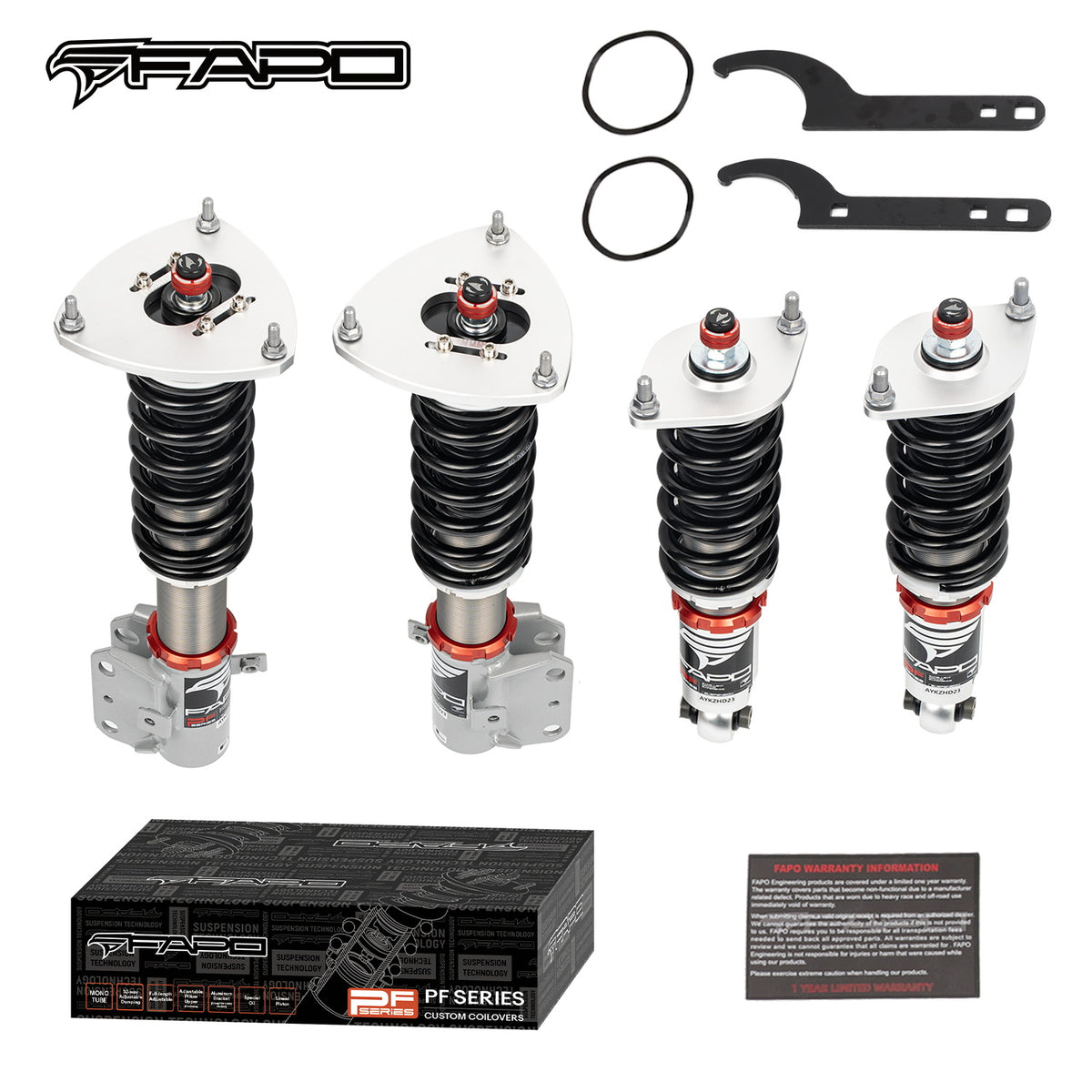 FAPO 32-Level Adjustable Coilovers for 2008-2014 Subaru Impreza WRX STI GR PF000730