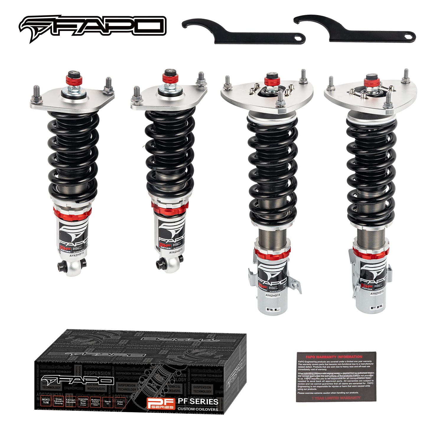 FAPO 32-Level Adjustable Coilovers for 2008-2014 Subaru Impreza GH/GE PF000830