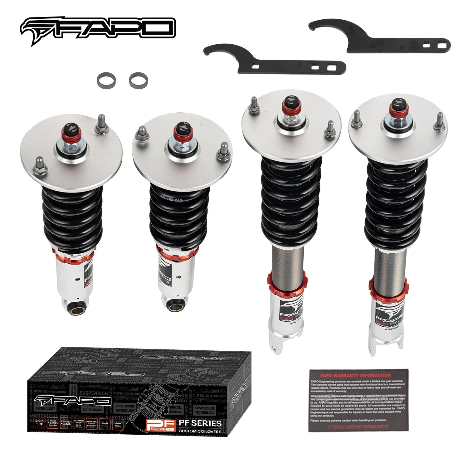 FAPO 32-Level Adjustable Coilovers for 1999-2002 Nissan Skyline GT-R AWD BNR34 PF001830
