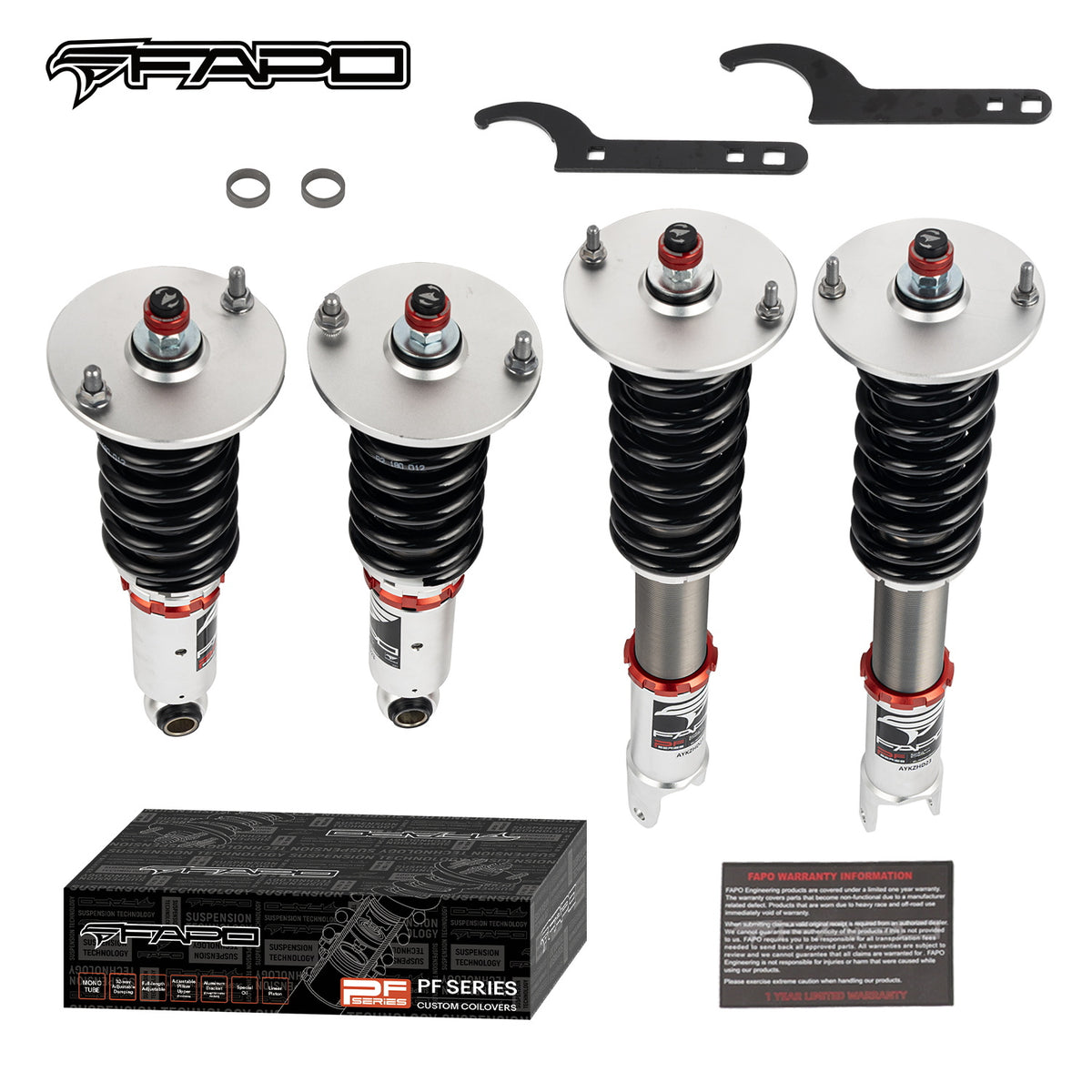 FAPO 32-Level Adjustable Coilovers for 1999-2002 Nissan Skyline GT-R AWD BNR34 PF001830