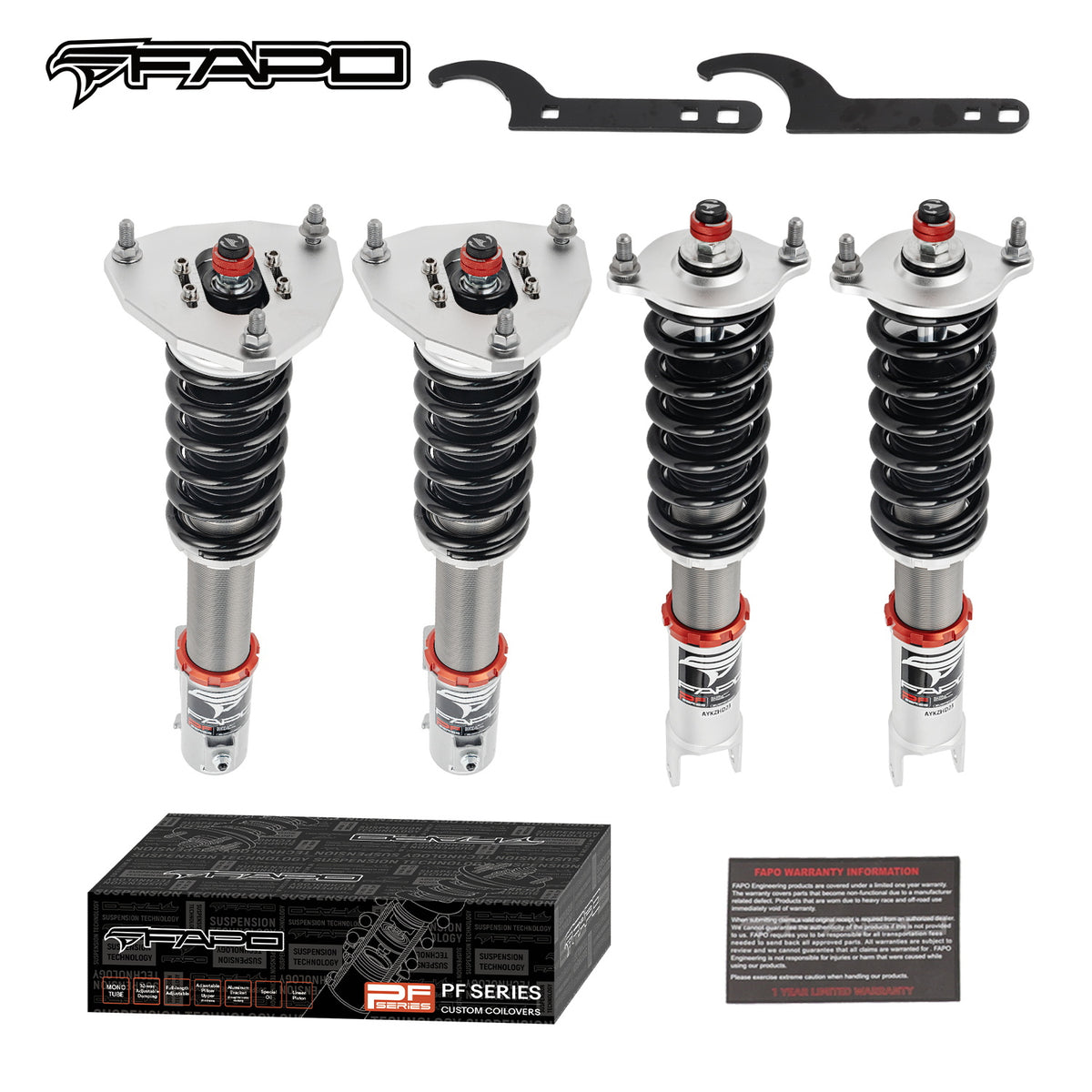 FAPO 32-Level Adjustable Coilovers for 2001-2008 Mitsubishi Lancer Evolution VII/VIII/IX (CT9A) PF003330