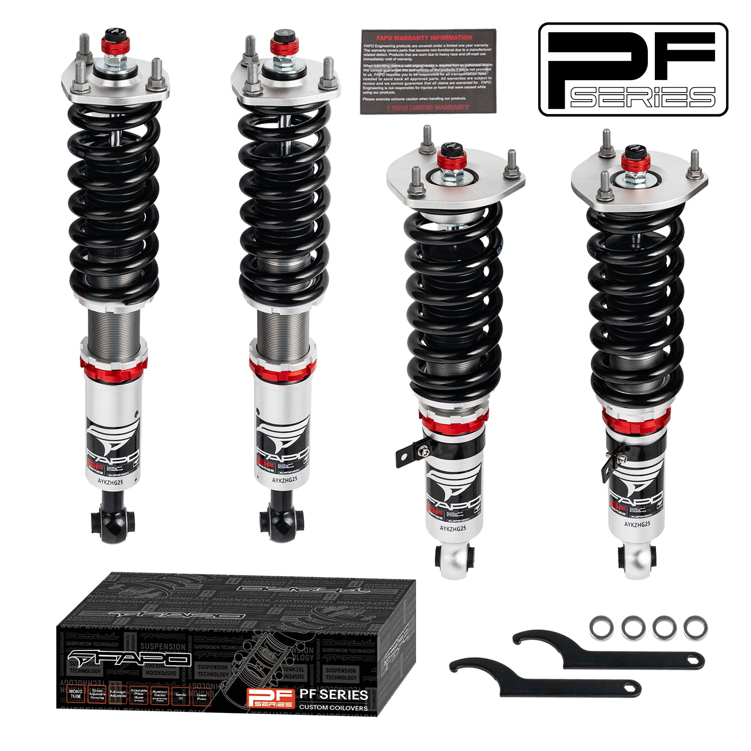 FAPO 32-Level Adjustable Coilovers for 2000-2007 Toyota Mark II 9th Gen JZX110 PF005230