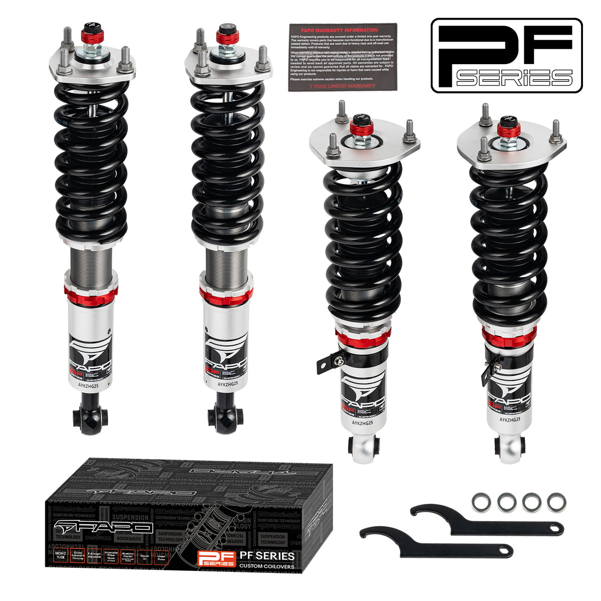 FAPO 32-Level Adjustable Coilovers for 2000-2007 Toyota Mark II 9th Gen JZX110 PF005230