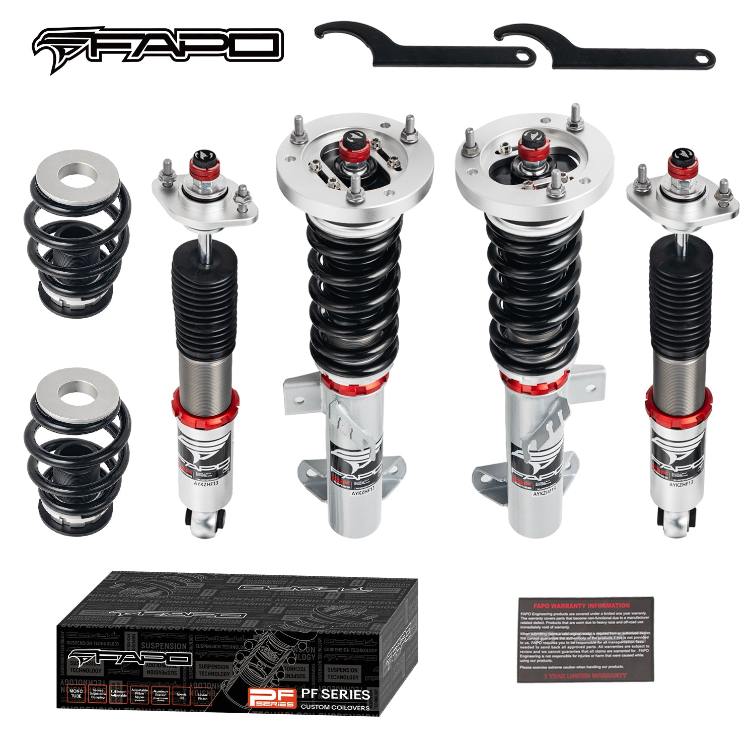 FAPO 32-Level Adjustable Coilovers for 1990-2000 BMW 3 Series 3rd Gen (E36) PF006030