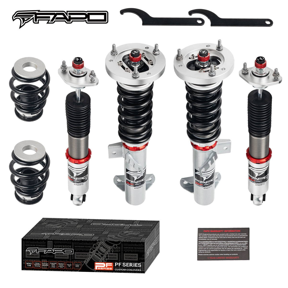 FAPO 32-Level Adjustable Coilovers for 1990-2000 BMW 3 Series 3rd Gen (E36) PF006030