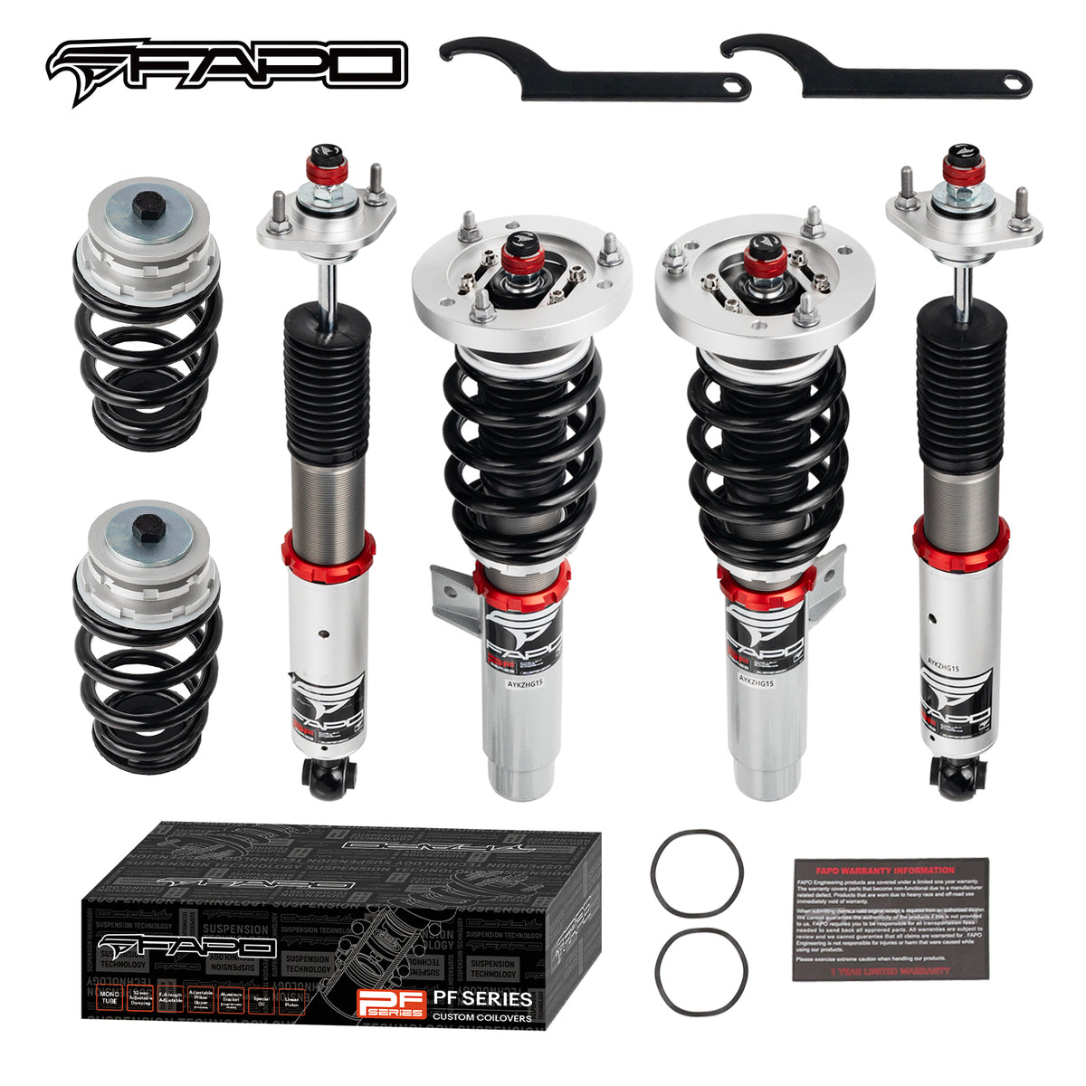 FAPO 32-Level Adjustable Coilovers for 1997-2006 BMW 3 Series 4th Gen (E46) PF006130