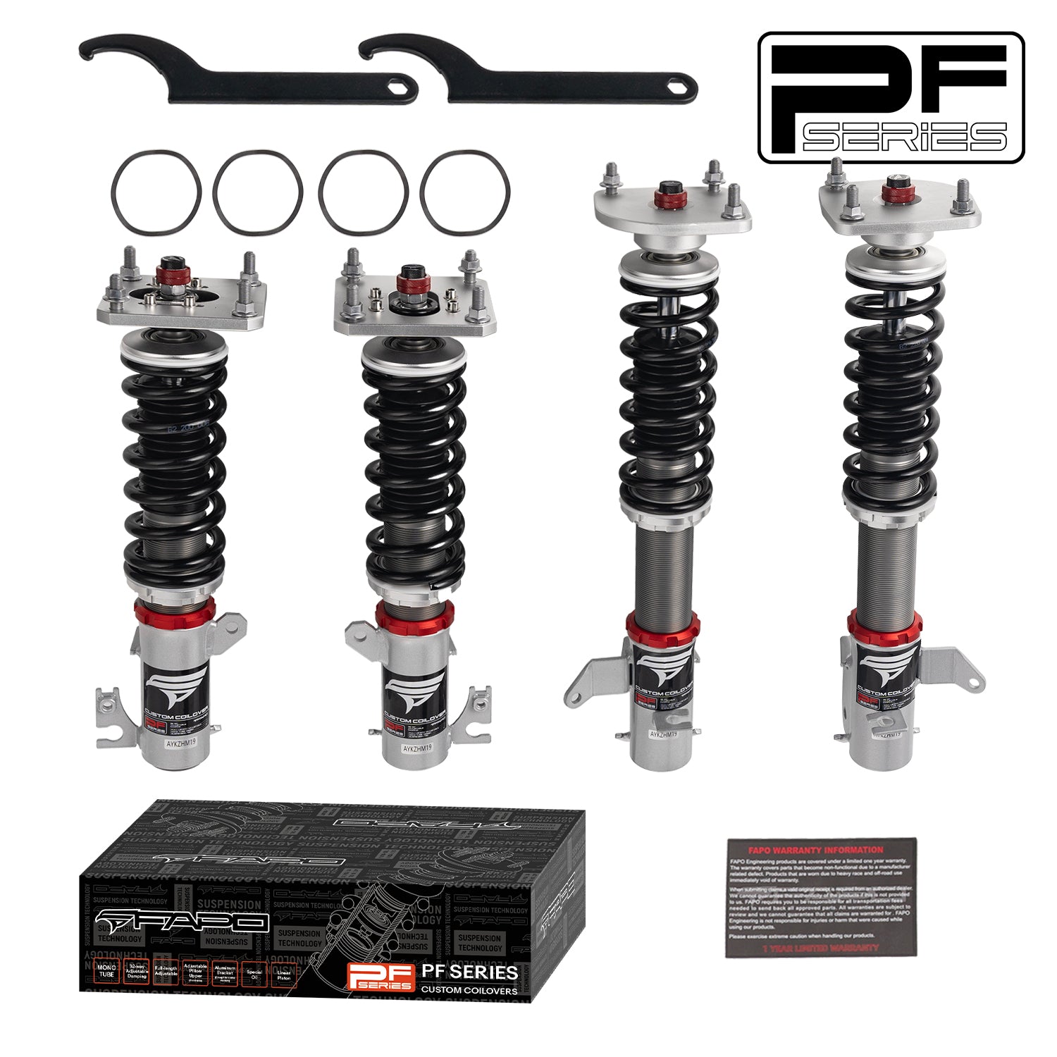 FAPO 32-Level Damping Coilover for Mazda 323 8th Gen BJ 1998-2003 PF007730