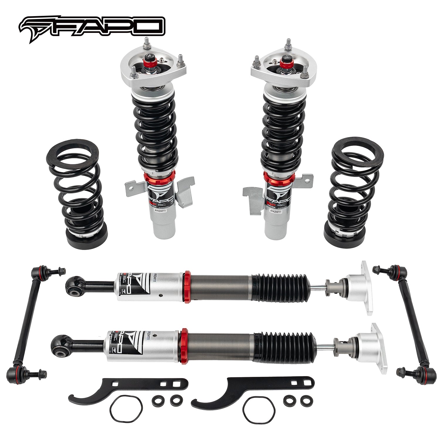 FAPO 32-Level Adjustable Coilovers for 2005–2014 Ford Focus 2nd Gen MK2/C307 PF007930