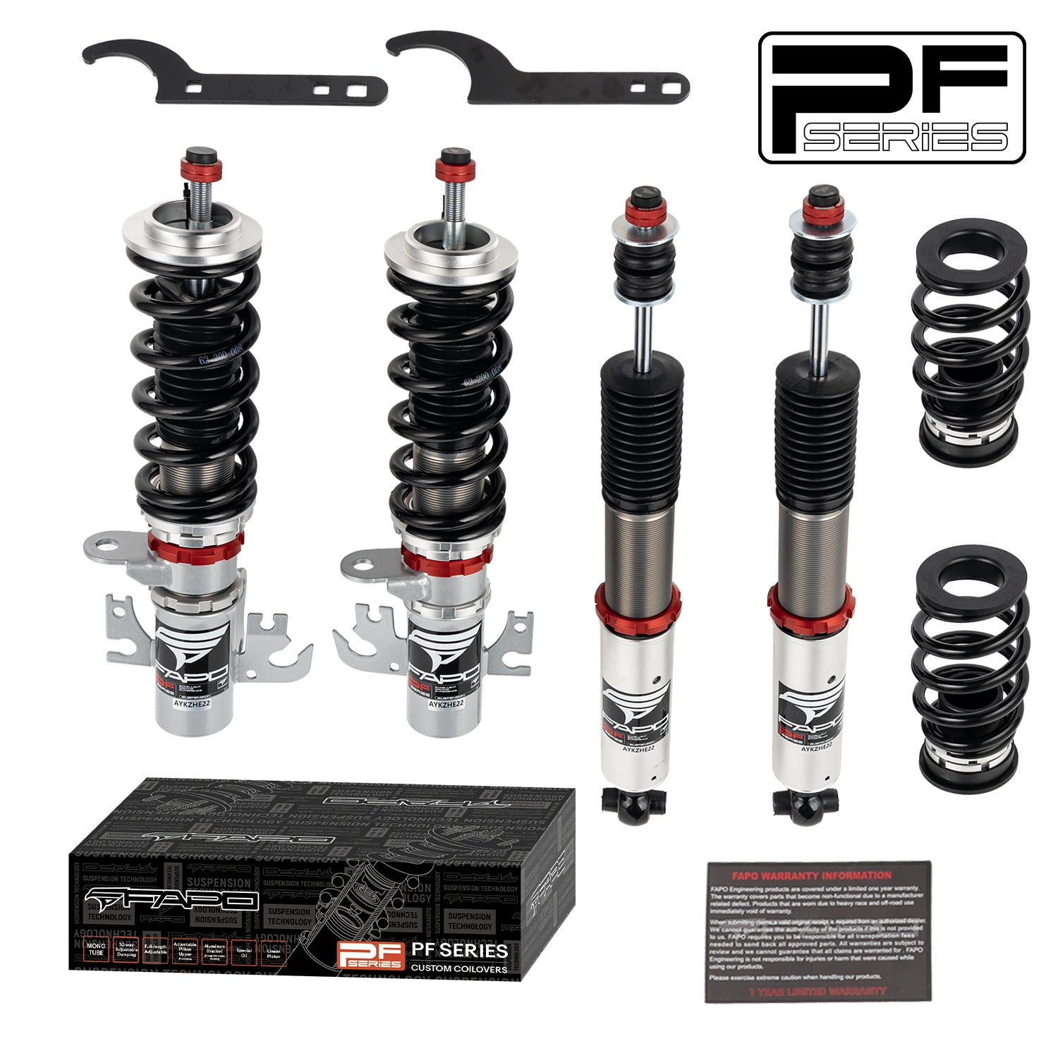 FAPO 32-Level Adjustable Coilovers for 2002-2004 Holden Commodore Sedan/Wagon (VY) PF028430