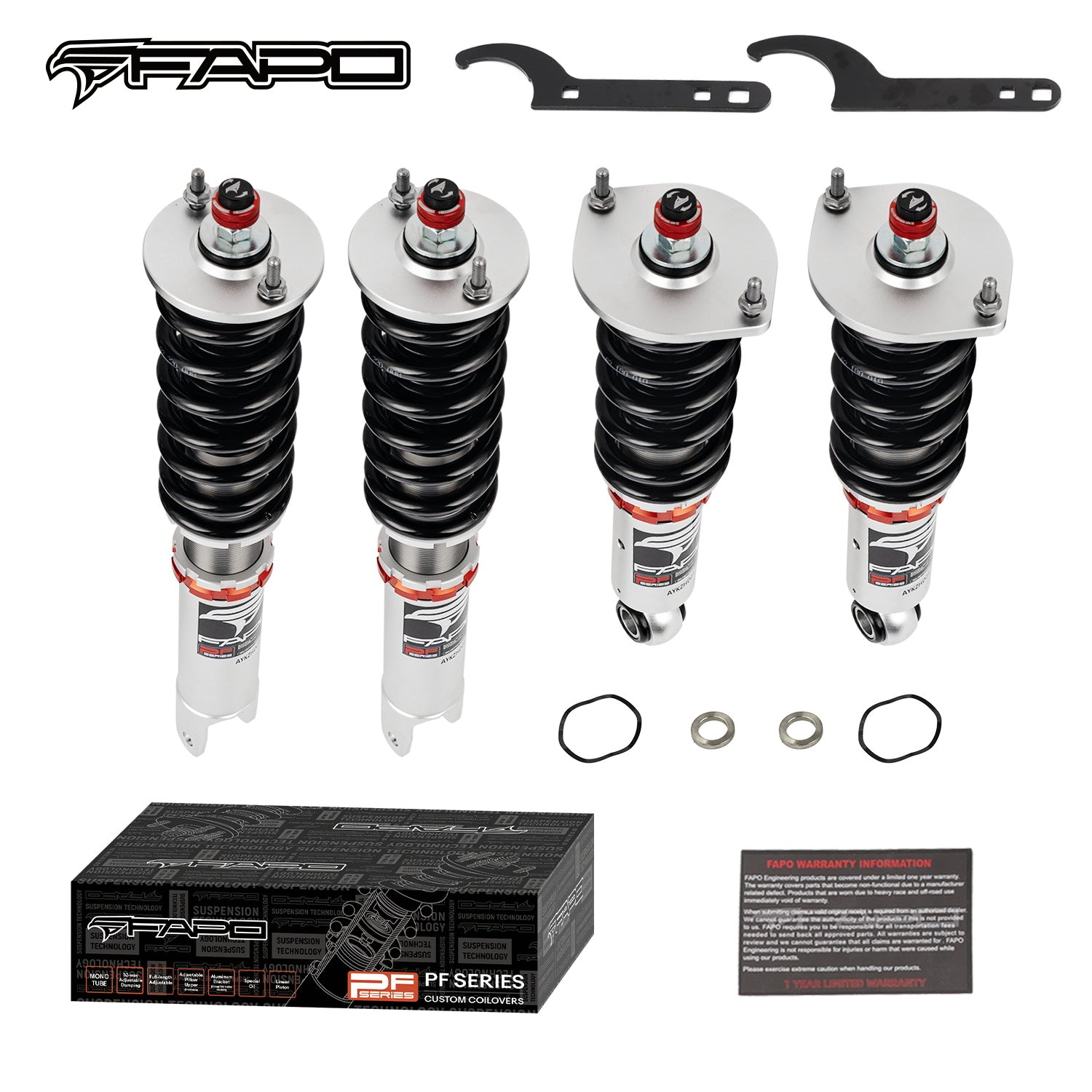 FAPO 32-Level Adjustable Coilovers for 1989-1994 Nissan Skyline R32 GT-R AWD (BNR32) PF041130