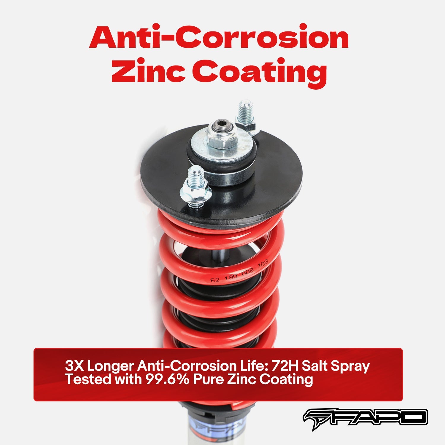 FAPO Coilover Kit for Honda Civic 4th-6th Gen, Civic Del Sol, CR-X 2nd Gen & Acura Integra 2nd-3rd Gen 1987-2001 PS002410