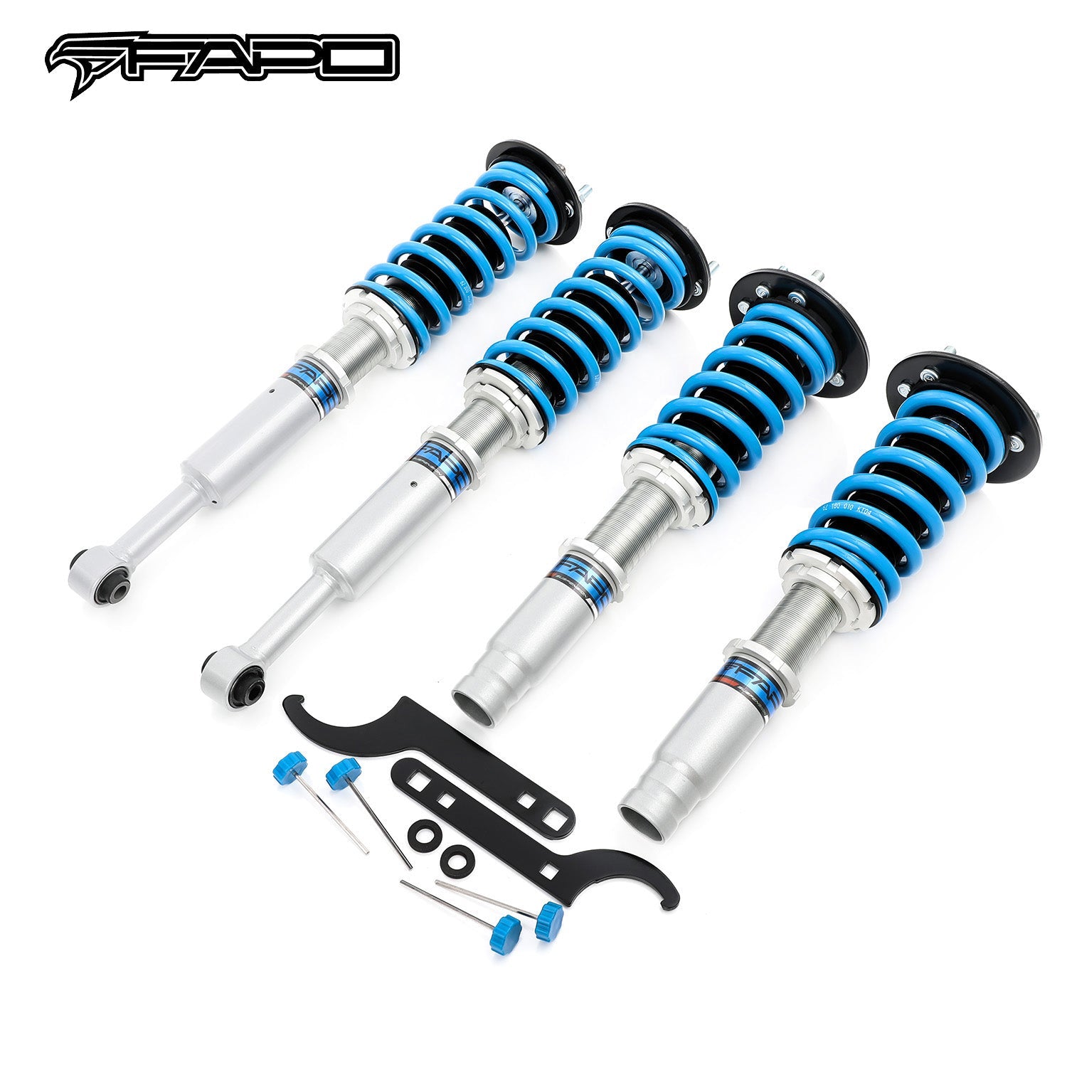 FAPO 16-Level Adjustable Coilovers for 2003–2008 Honda Accord Euro CL9 PS012320