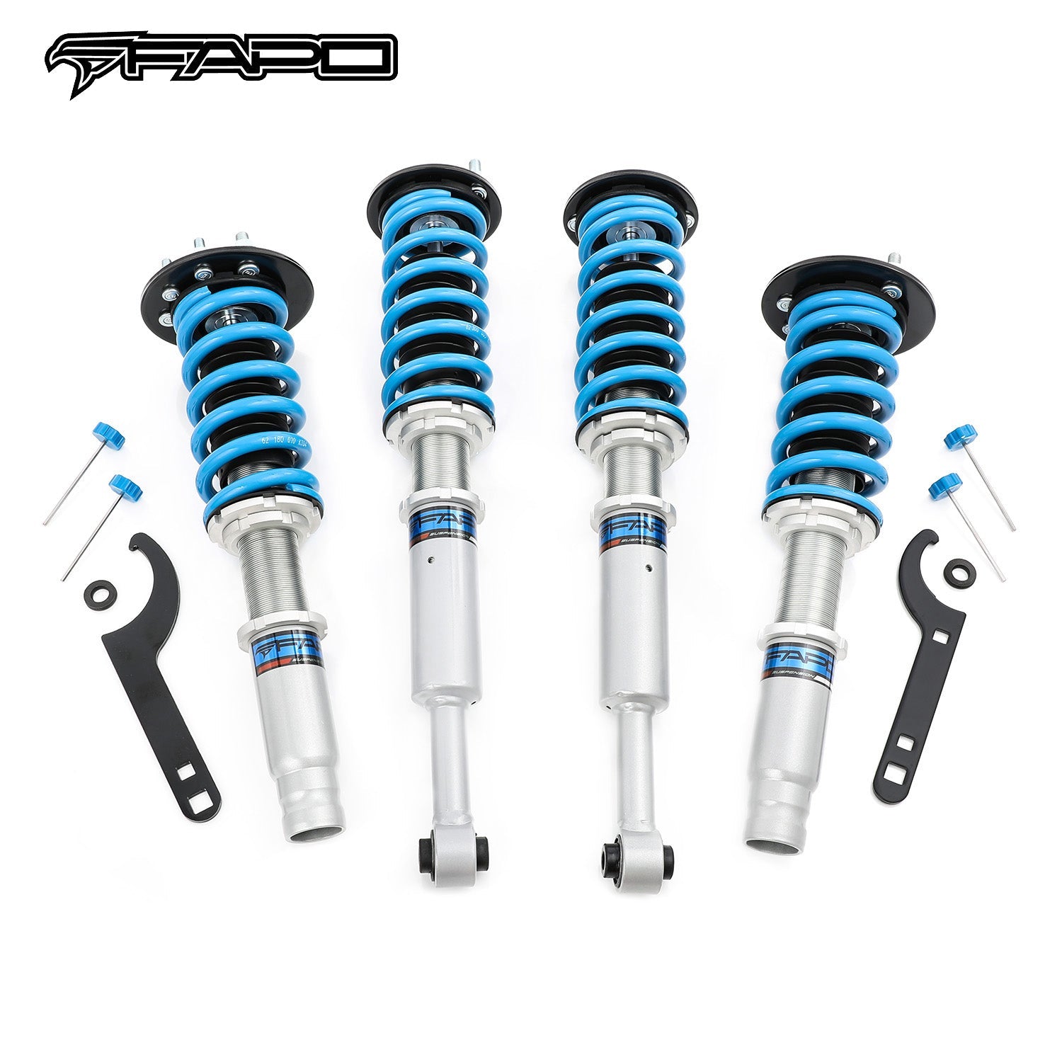 FAPO 16-Level Adjustable Coilovers for 2003–2008 Honda Accord Euro CL9 PS012320