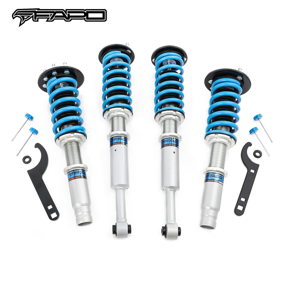 FAPO 16-Level Adjustable Coilovers for 2003–2008 Honda Accord Euro CL9 PS012320